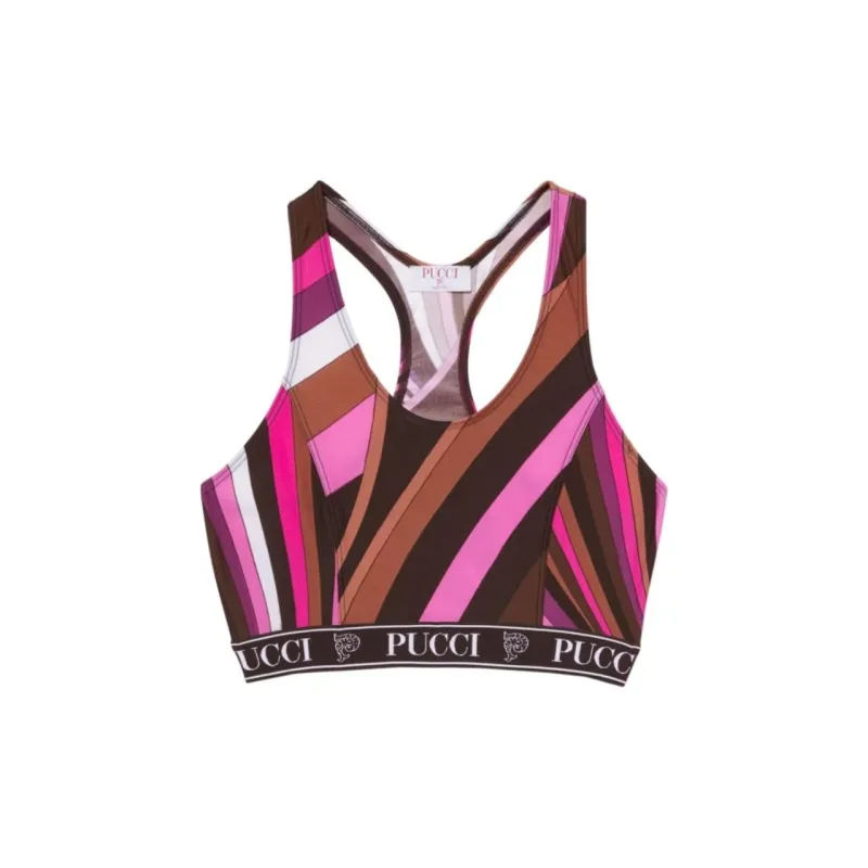 EMILIO PUCCI Logo print Triangle Bra Pack Of Three-0