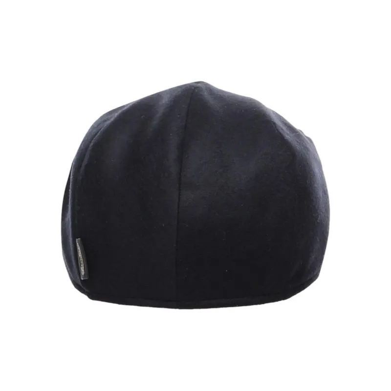 Borsalino Knitted Fabric, Wool, Cashmere Berets Men's Dark Blue-1