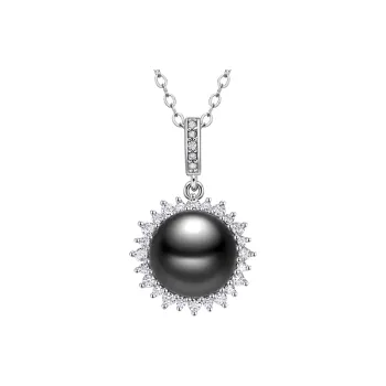 ME LUXE Saltwater Pearl Pendant Luxe Elegance Elegant Gentle French Socialite Style Women's