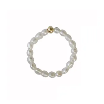Andaozi Freshwater Pearl Rings Women's