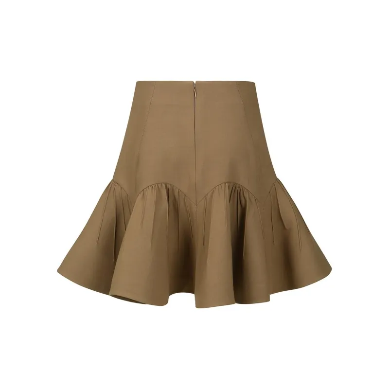 YCH FW24 Casual Short Skirts Women's BROWN/Brown-1