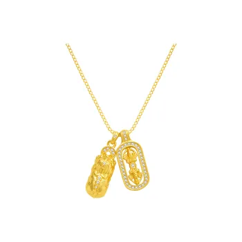 Jodie&Kevin Synthetic Cubic Zirconia Necklaces Unisex