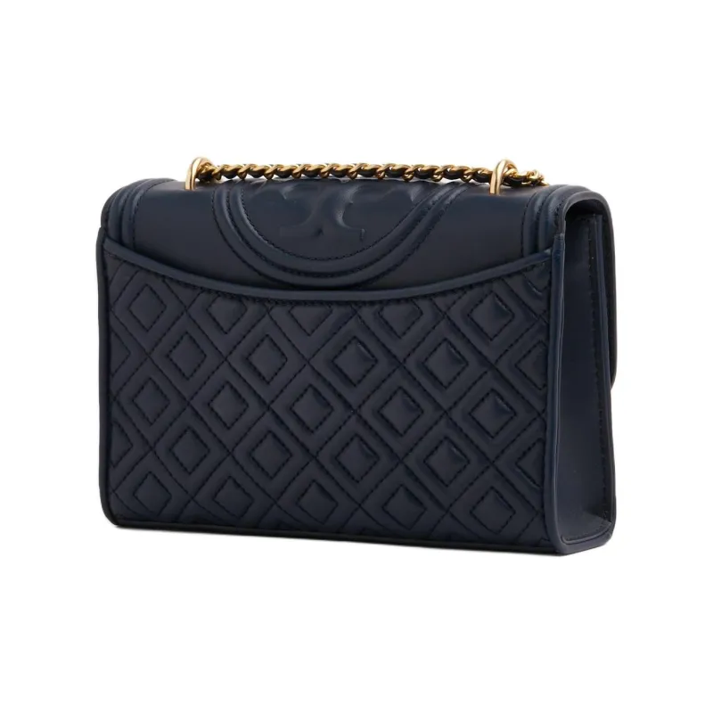 TORY BURCH Fleming Sheepskin Chain Bag Crossbody Bag Shoulder Bag Women's Blue-2