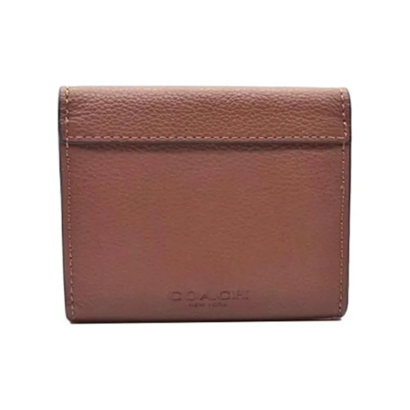 COACH Cow Leather Wallet Men's Brown-4