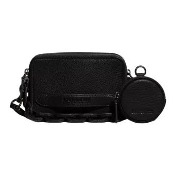 COACH Charter Cow Leather Combo Bag, Shoulder Bag, Crossbody Bag Trumpets Men's Black