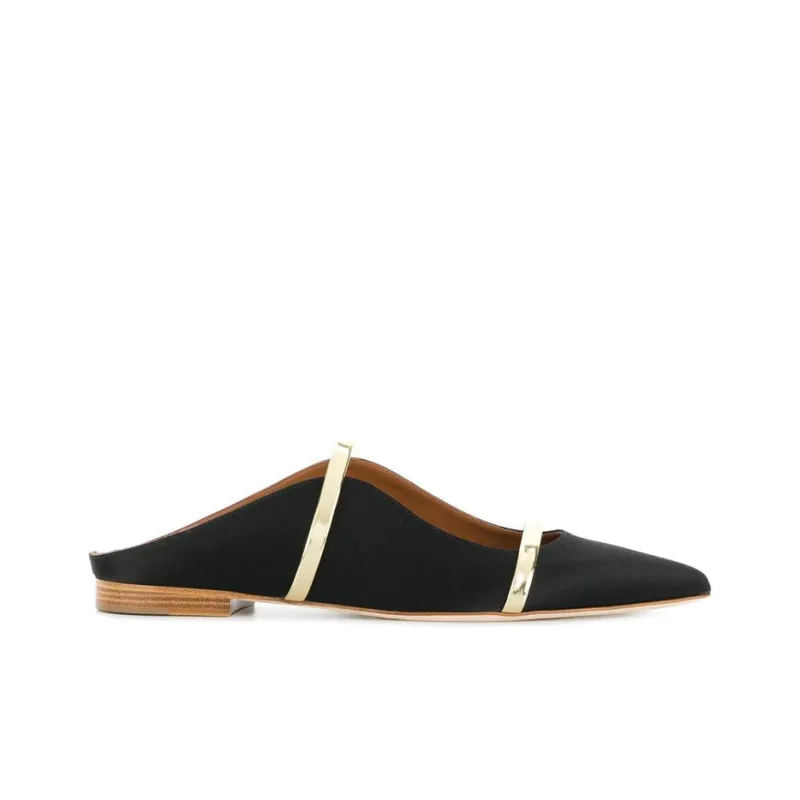 Malone Souliers Maureen Satin Mules-1