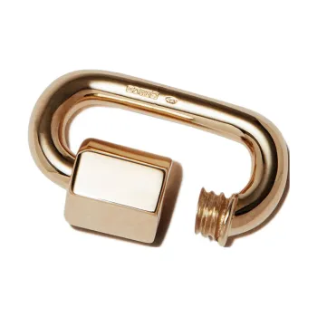 Marla Aaron 14kt Yellow Gold Medium Chubby Lock Pendant