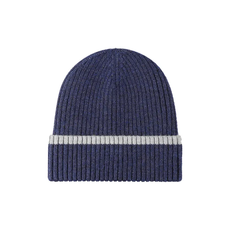 Pepsi Polyester Plush Beanie Unisex Navy Blue Light Gray Dark Gray-2