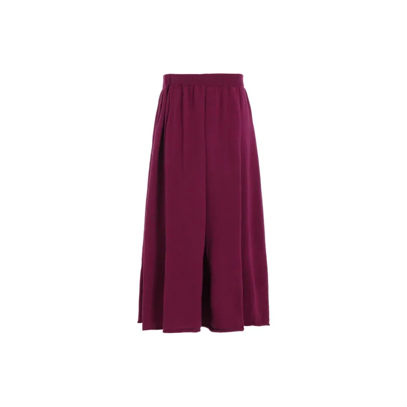 Yohji Yamamoto Y's FW24 Knit Long Skirt Women's Purple-1
