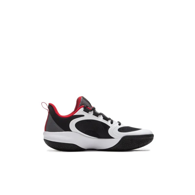 LINING YOUNG Rebound Children's Basketball Shoes Black White Teenagers-1