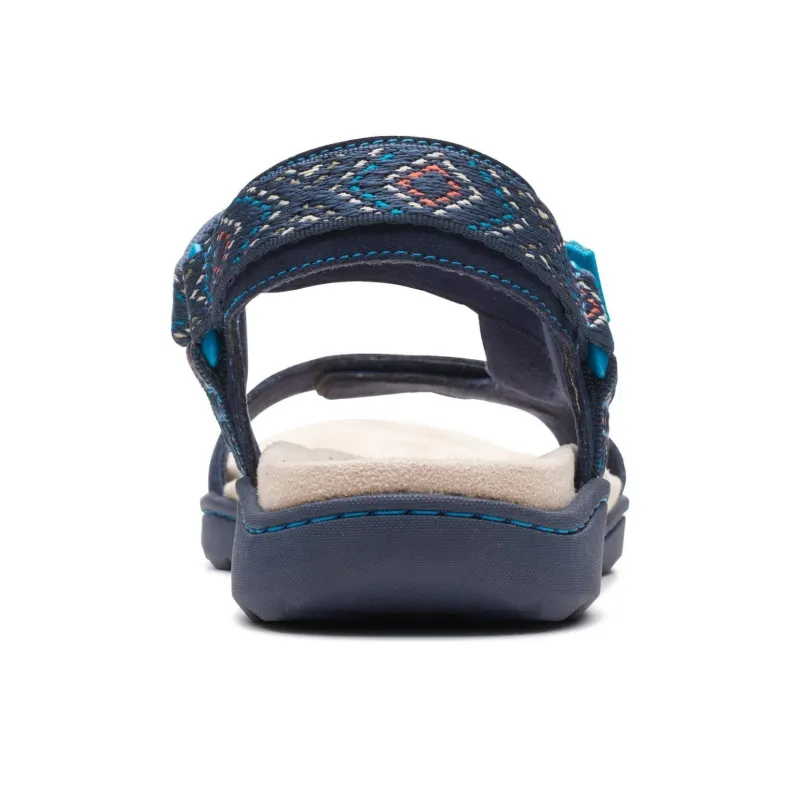 Clarks Amanda Step Beach Sandals Women's Blue-5