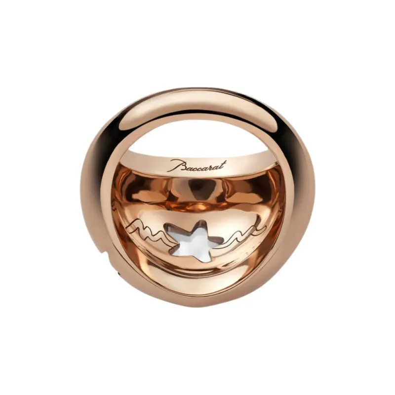 Baccarat 18K Gold-Plated Silver Crystal Rings Women's Gold-2