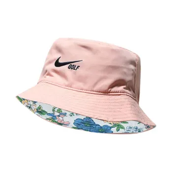 Nike Polyester Bucket Hats Women's Pink/Blue And White
