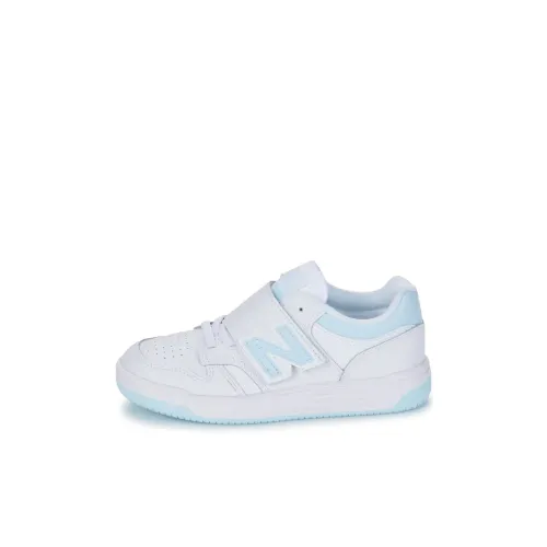 New Balance NB 480 Anti Slip Wear Resistant Low Top Kids' Skateboarding Shoes White Kids'