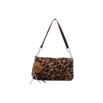 Barang Bear Faux Fur Shoulder Bag Regular Women's Brown