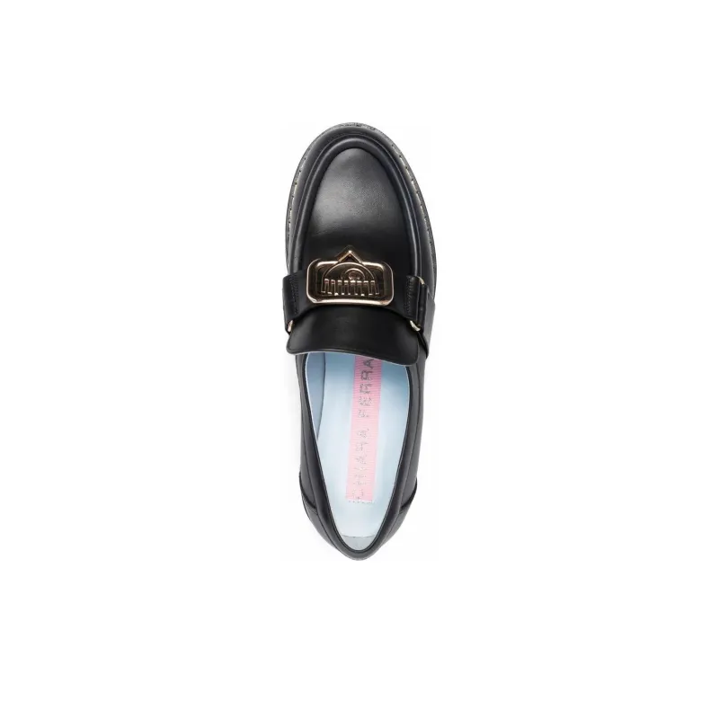 CHIARA FERRAGNI Eyelike Loafers Women's Black-3