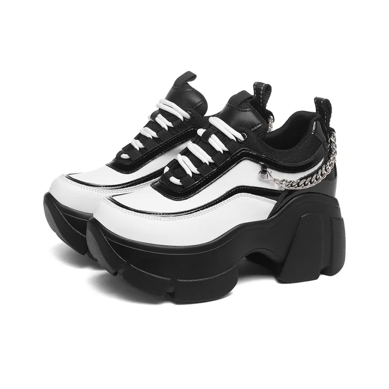 Golden Silk Rabbit Low-Top Chunky Sneakers Women's-8