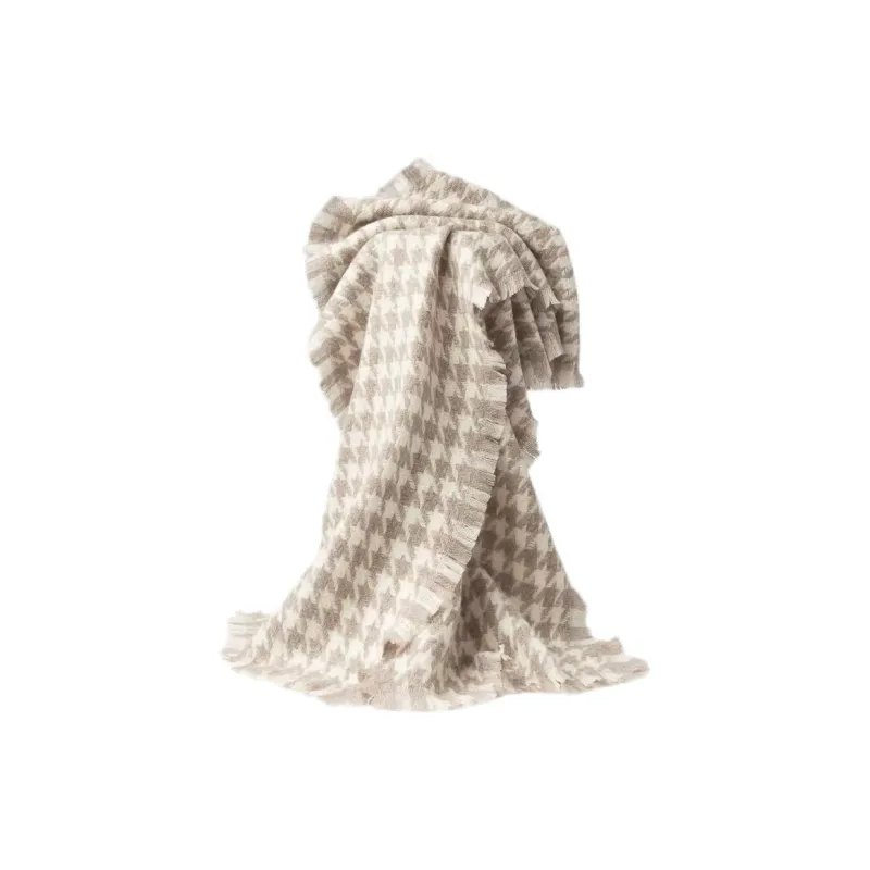 EEEENO 100% Lambswool Knit Scarves Unisex-0