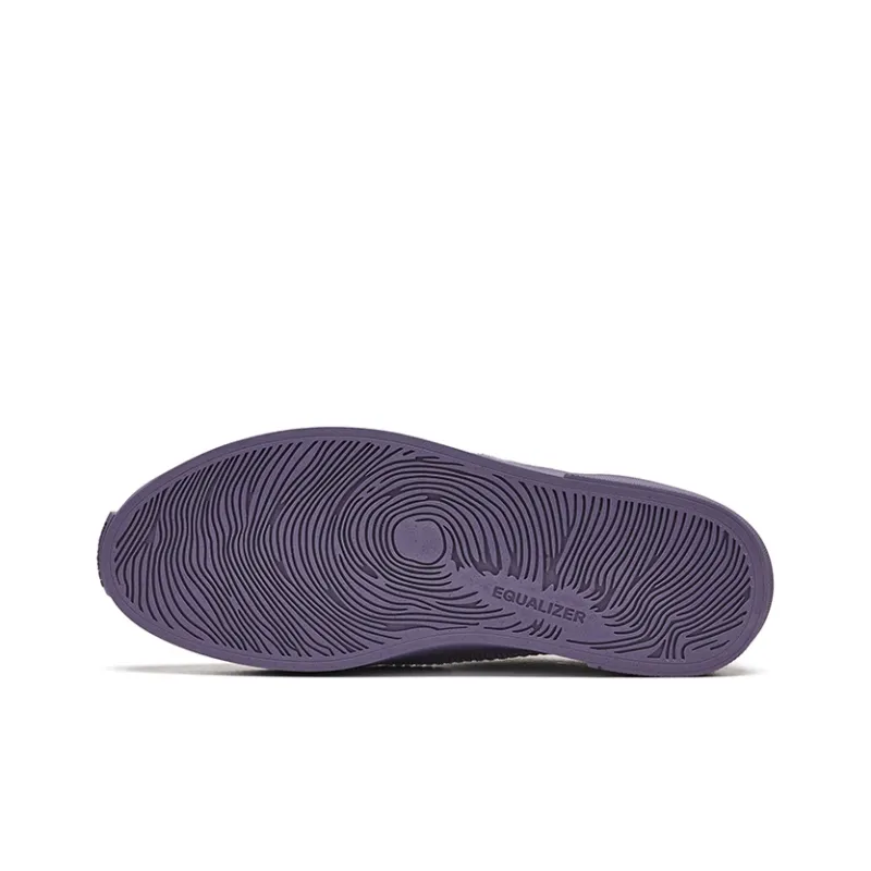 EQLZ EQUALIZER Fault Anti Slip Wear Resistant Low Top Skateboard Shoes Unisex Corduroy Purple-4