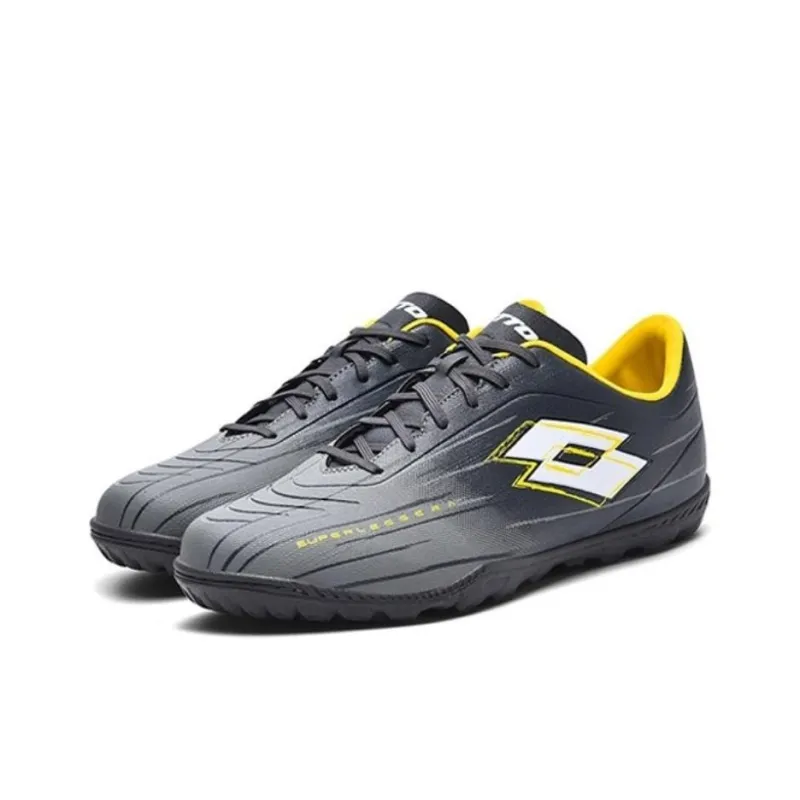 LOTTO Anti Slip Wear Resistant Soccer Shoes Men's Gray-2