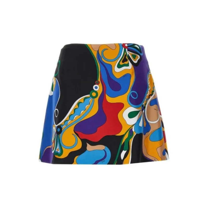 EMILIO PUCCI High-Waist Orchidee-Printed Pencil Skirt-1