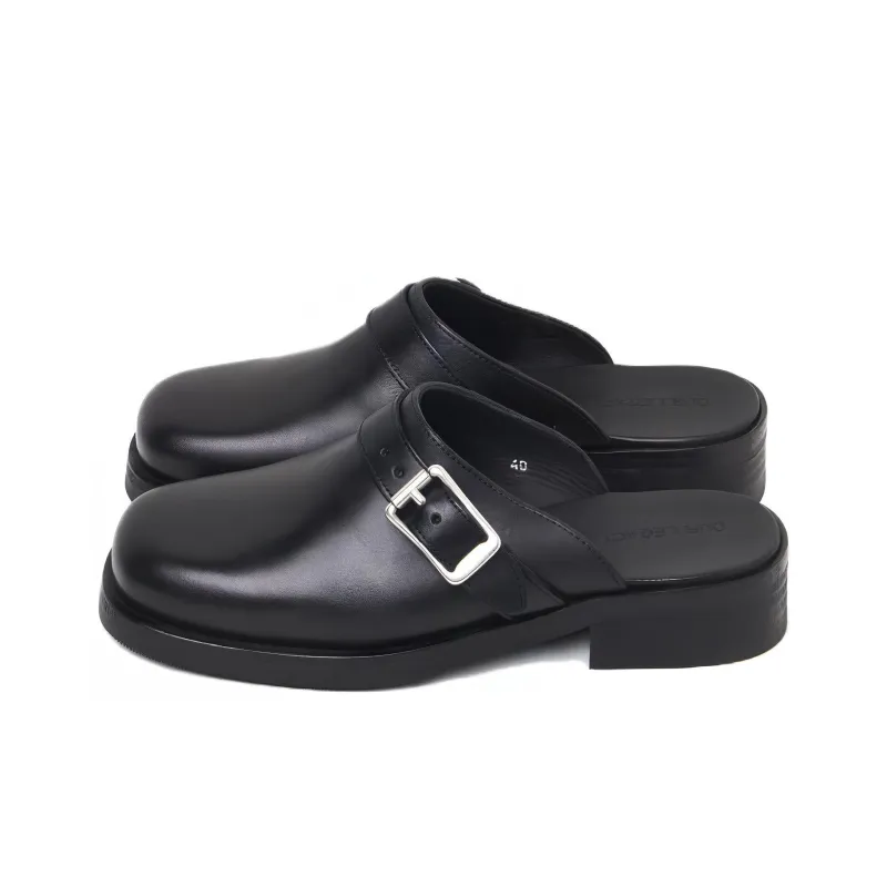 OUR LEGACY Camion Buckle-detail Mules-2
