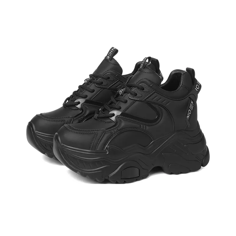 Golden Silk Rabbit Mid-Top Chunky Sneakers Women's-1