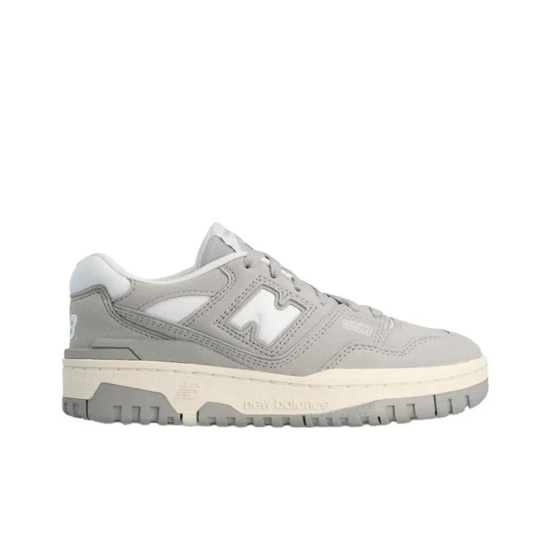 New Balance NB 550 Anti Slip Wear Resistant Low Top Kids Lifestyle Shoes Gray Teenagers-1
