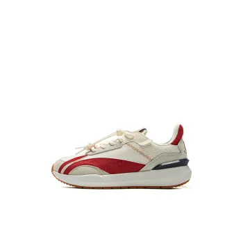 LINING YOUNG Sports Life Collection Cushioning Rebound Kids Lifestyle Shoes Champagne White/Honor Red/Light Lime Kids'