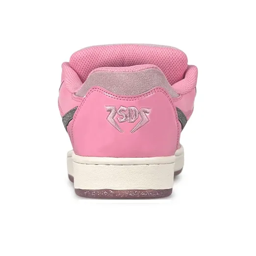 LuzaoT SUPER DRAG Low Top Skateboard Shoes Women's Salsa Pink-4