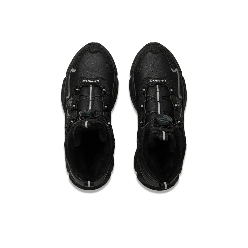 LINING YOUNG Slip Resistant Cushioning Abrasion Resistant Thermal Kids Lifestyle Shoes Black Kids'-3