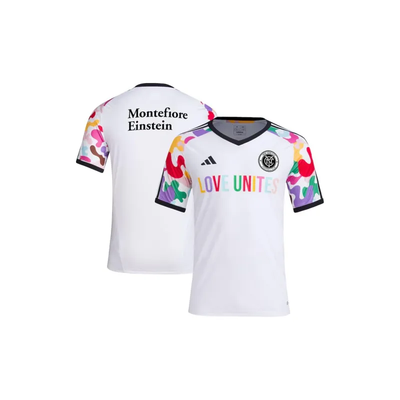 Adidas New York City FC Soccer Jerseys Men White-2