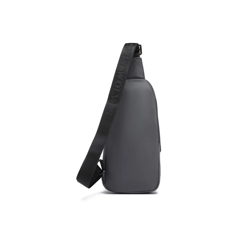 SEPTWOLVES Fabric Sling Bag Regular Men's Gray-2