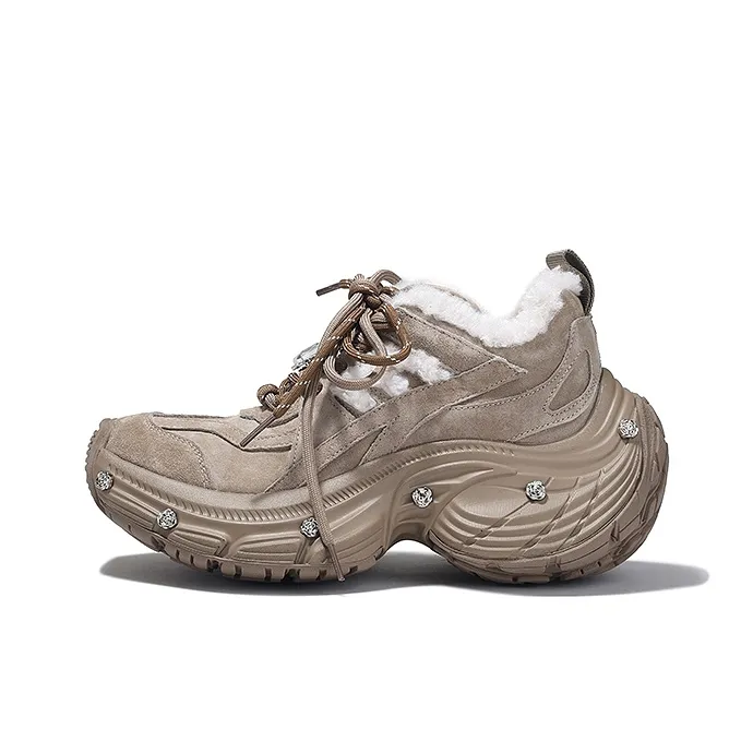 SELAIYA Thermal Low Top Chunky Sneakers Women's-1