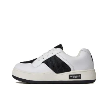 ARTICLE NO. American Burger Collection Anti Slip Wear Resistant Low Top Skateboard Shoes Unisex White Black