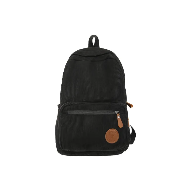 DCLOUD Corduroy Backpack Unisex White/Black/Green/Gray/Khaki-5