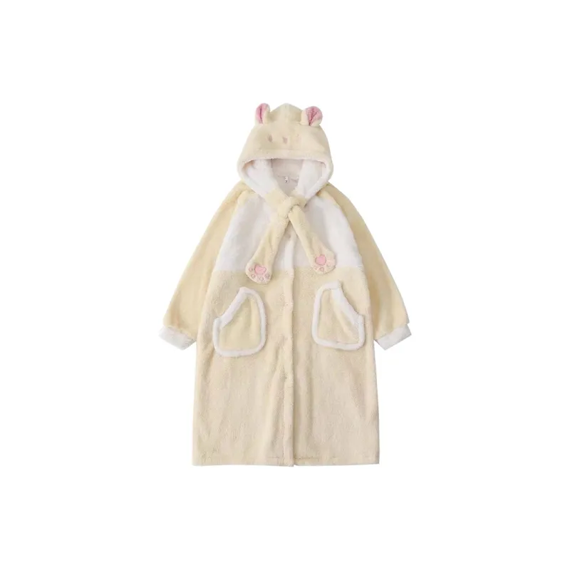 O'MESIK Bath Robes Women's Yellow-0