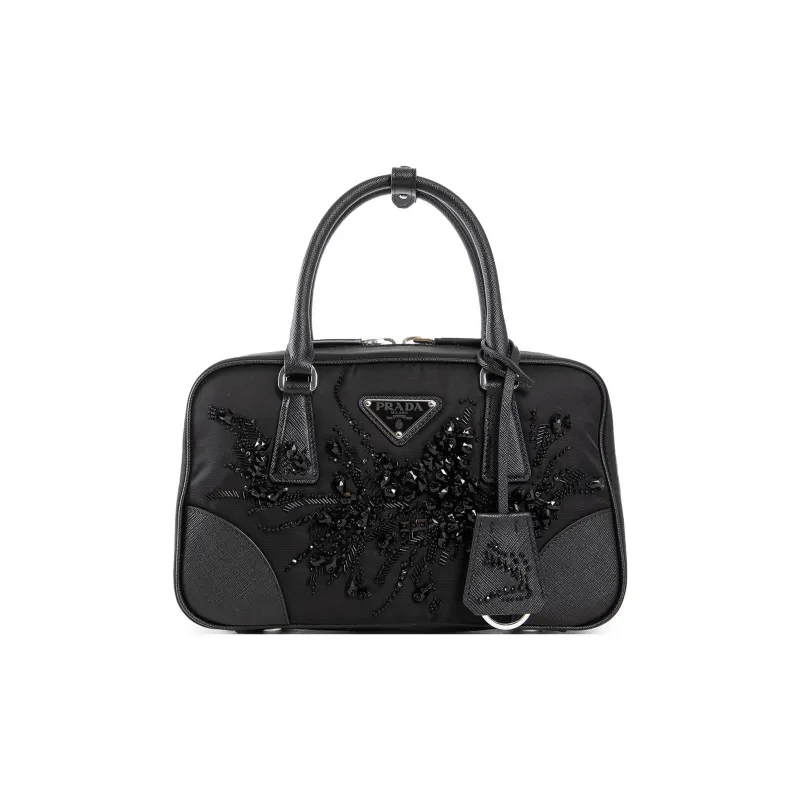 PRADA Nylon Shoulder Bag, Crossbody Bag, Handbag Women's Black-0