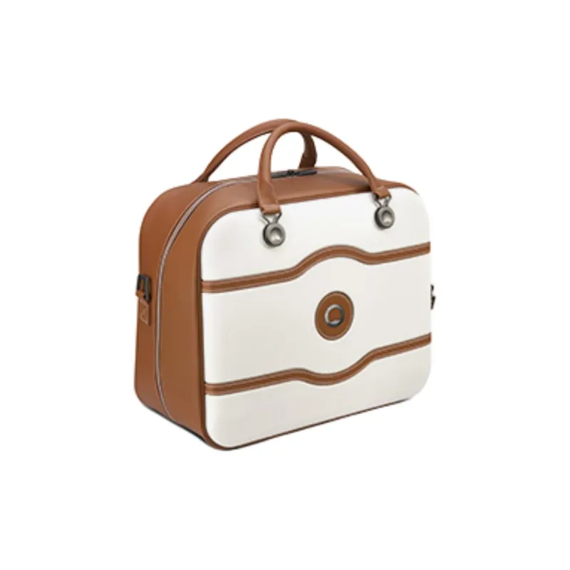 DELSEY Polycarbonate Shoulder Bag Crossbody Bag Handbag Medium Size Unisex Pearl White-2