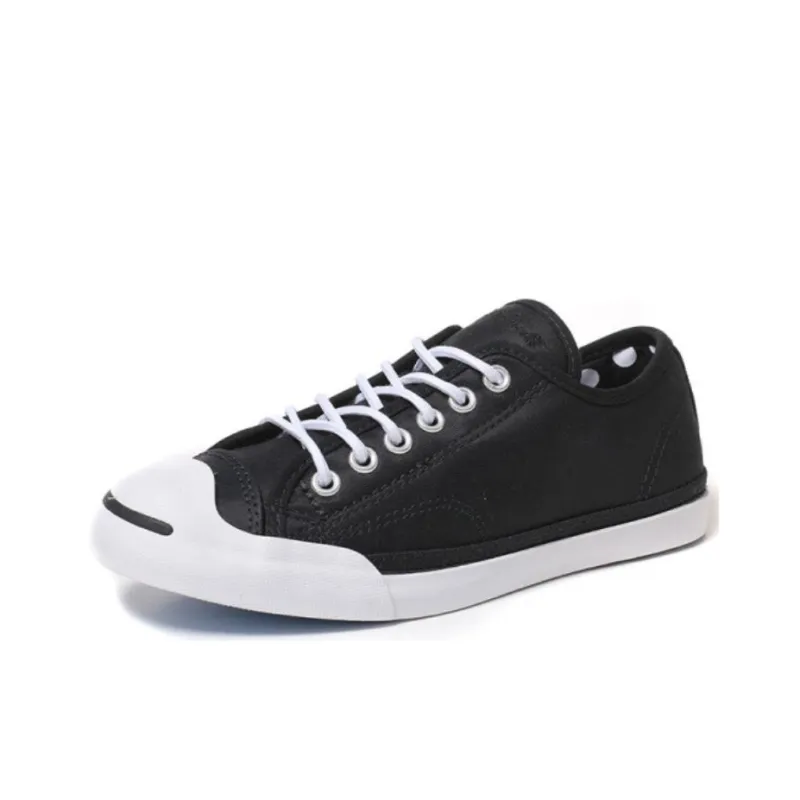 Converse Jack Purcell Anti Slip Wear Resistant Low Top Canvas Shoes Unisex Black-1