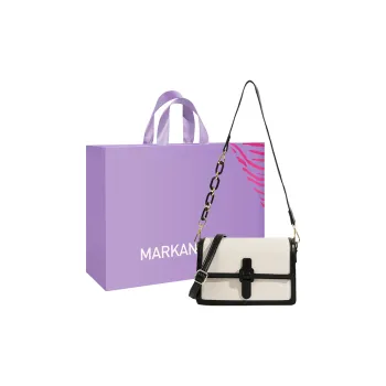 MARKANGARO PU Crossbody Bags Shoulder Bags Regular Women's Black White