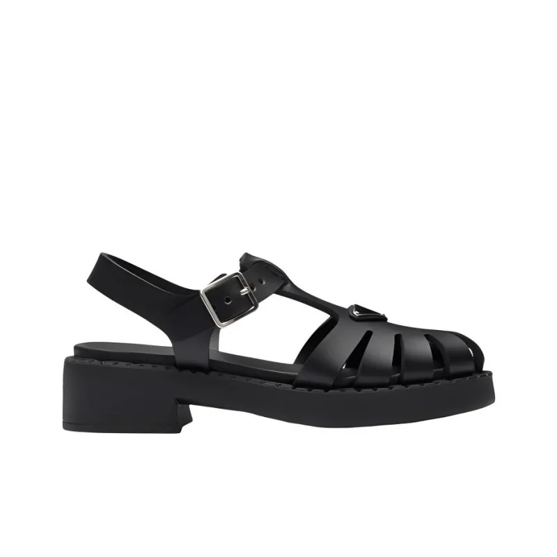 PRADA Roman Sandals Women's Black-1