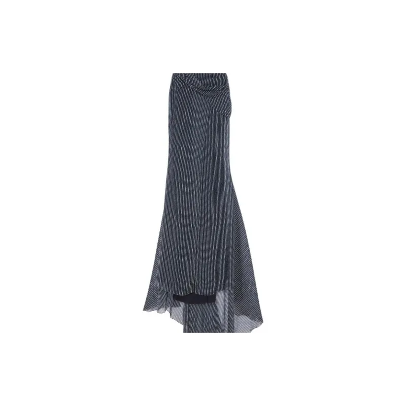 GIVENCHY SS24 Slip Dress Women's Marine Blue-4