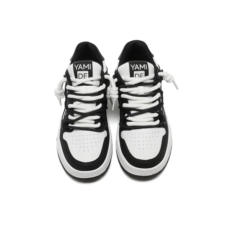 Yamid Slip Resistant, Abrasion Resistant, Breathable Low Top Skateboard Shoes Unisex Mismatched Couple Shoes-3