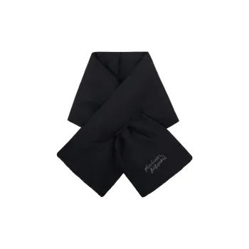 Maison Kitsune Logo Embroidered Puffer Scarf