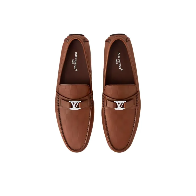 LOUIS VUITTON Hockenheim Beanie Shoes Men's Brown-3