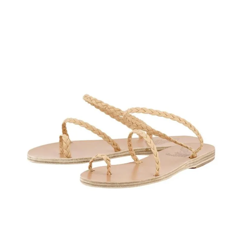Ancient Greek Sandals Braided-straps Sandals-3