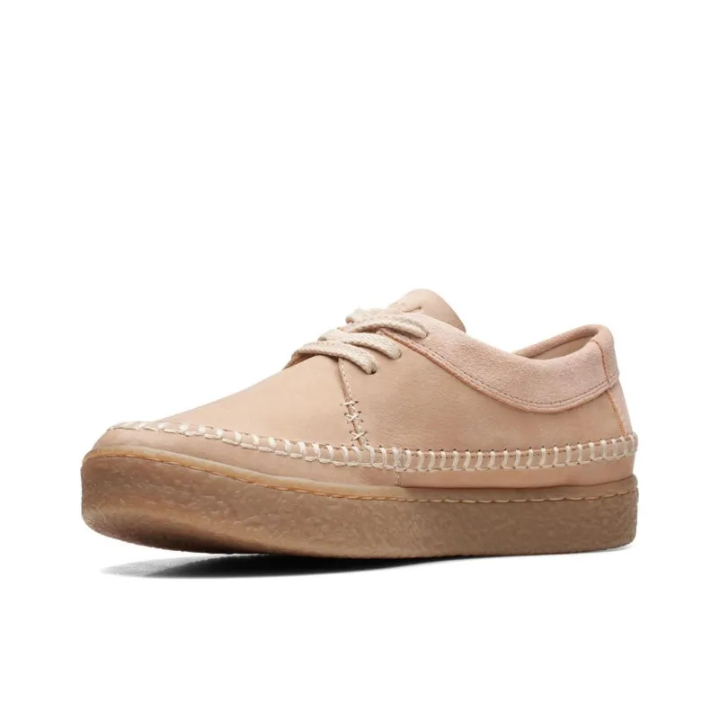Clarks Barleigh Weave Low-Top Skateboard Shoes Women's Light Sand-1