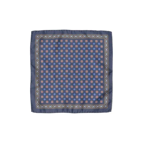 Beams Silk Silk Silk Scarves Men's Multicolor