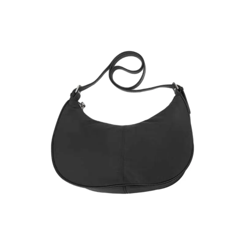 GXG Polyamide Crescent Bag Handbag, Shoulder Bag Medium Size Men's Black-4